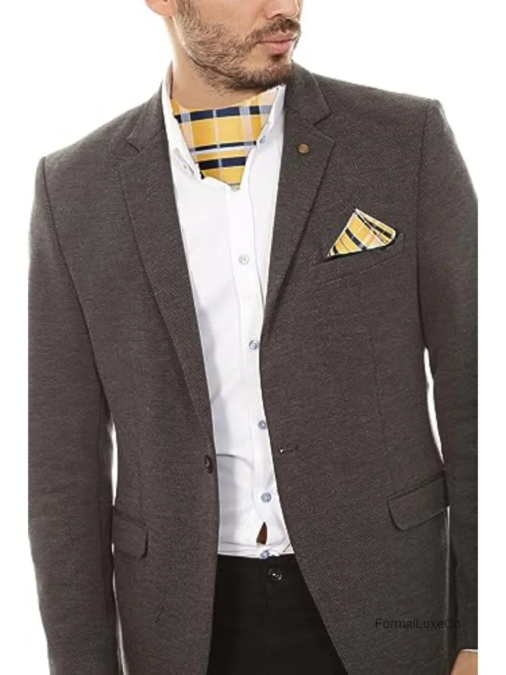Silk Jacquard Woven Ascot Tie Set with Pocket Square Cufflinks Lapel Pin for